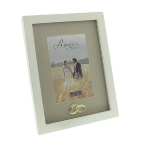 Amore Gold Plated Wedding Rings Photo Frame 6 x 4"