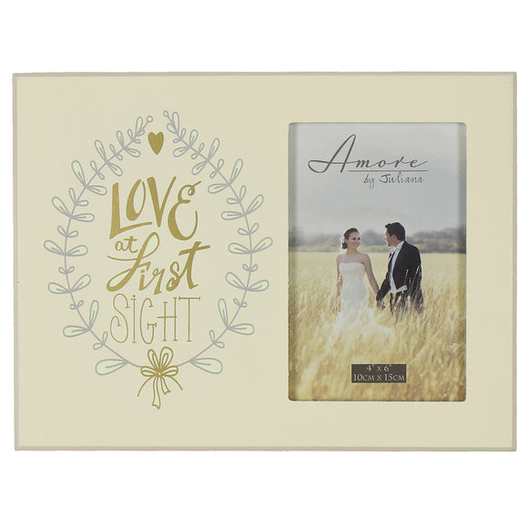 Amore Wedding Day Light Up MDF Wall Plaque 25cm Love at First Sight