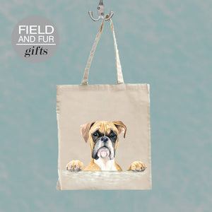 Field and Fur Gifts - Terrence, Boxer Tote Shopping Bag