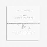 Children's A Little 'Super Sister' Bracelet in Silver Plating By Joma Jewellery
