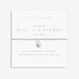 Children's A Little 'Make A Birthday Wish' Bracelet in Silver Plating  By Joma Jewellery