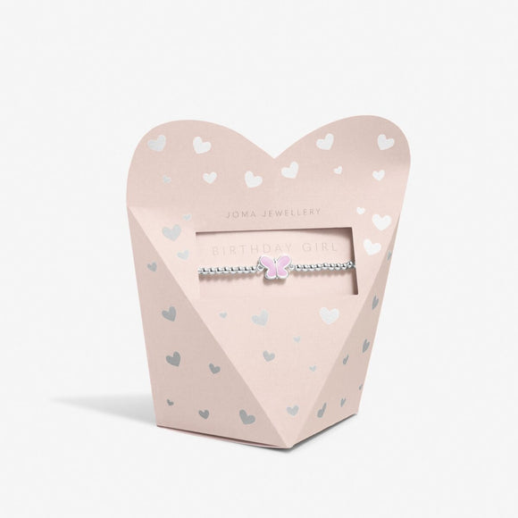Children's From The Heart Gift Box 'Birthday Girl' In Silver Plating By Joma Jewellery