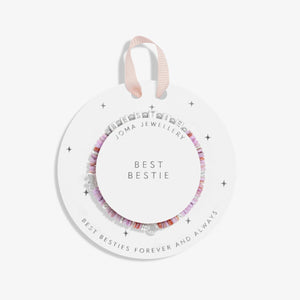 Kids' Happy Little Moments 'Best Bestie' Bracelet In Silver Plating Joma Jewellery