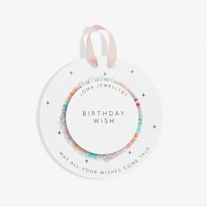 Kids' Happy Little Moments 'Birthday Wish' Bracelet In Silver Plating Joma Jewellery