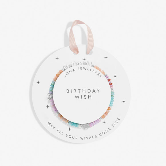 Kids' Happy Little Moments 'Birthday Wish' Bracelet In Silver Plating Joma Jewellery