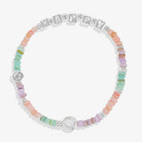 Kids' Happy Little Moments 'Be Happy' Bracelet In Silver Plating by Joma Jewellery