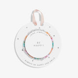 Kids' Happy Little Moments 'Be Happy' Bracelet In Silver Plating by Joma Jewellery