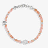 Kids' Happy Little Moments 'You Are Loved' Bracelet In Silver Plating Joma Jewellery