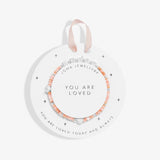 Kids' Happy Little Moments 'You Are Loved' Bracelet In Silver Plating Joma Jewellery