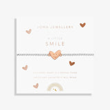 Joma Jewellery Kids' A Little 'Smile' Bracelet In Silver And Rose Gold Plating