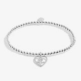 Joma Jewellery Kids' A Little 'If Friends Were Flowers I'd Pick You' Bracelet In Silver Plating