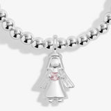 Joma Jewellery Kids' A Little 'Angels Watching Over You' Bracelet In Silver Plating