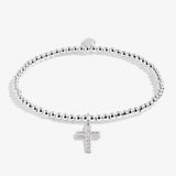 Joma Jewellery Kids' A Little 'Faith' Bracelet In Silver Plating