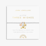 Joma Jewellery Kids' A Little 'Three Wishes' Bracelet In Silver, Gold & Rose Gold Plating