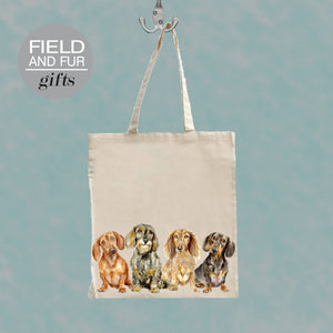 Field and Fur Gifts - Chums, Dachshund Tote Shopping Bag