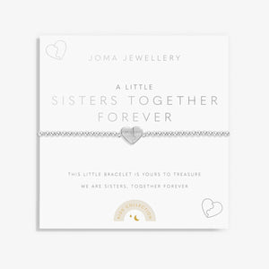 Kids' A Little 'Sisters Together Forever' Bracelet In Silver Plating Joma Jewellery