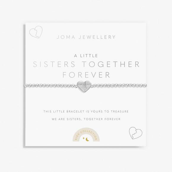 Kids' A Little 'Sisters Together Forever' Bracelet In Silver Plating Joma Jewellery