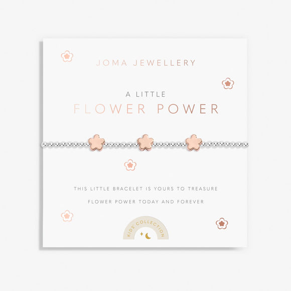 Kids' A Little 'Flower Power' Bracelet In Silver Plating Joma Jewellery