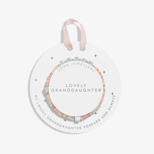 Joma Jewellery Kids' Happy Little Moments 'Lovely Granddaughter' Bracelet