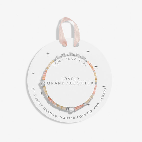 Joma Jewellery Kids' Happy Little Moments 'Lovely Granddaughter' Bracelet