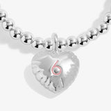 Kids' Confetti A Little '6th Birthday' Bracelet In Silver Plating Joma Jewellery