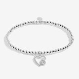 Joma Jewellery Kids' A Little 'Happy Birthday Granddaughter' Bracelet In Silver Plating