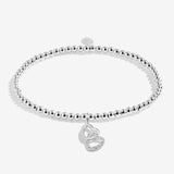 Joma Jewellery Kids' A Little 'Happy Birthday Bestie' Bracelet In Silver Plating