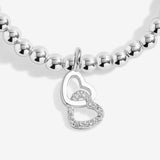 Joma Jewellery Kids' A Little 'Happy Birthday Bestie' Bracelet In Silver Plating