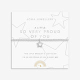 Joma Jewellery Kids' A Little 'So very Proud of You' Bracelet In Silver Plating