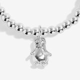 Joma Jewellery Kids' A Little 'Happy Penguin' Bracelet In Silver Plating