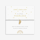 Joma Jewellery Kids' A Little 'Fearless' Bracelet In Silver And Gold Plating