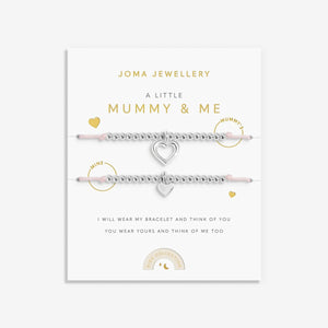Joma Jewellery  Duo A Little 'Mummy And Me' Bracelets In Silver Plating