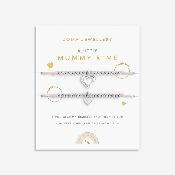Joma Jewellery  Duo A Little 'Mummy And Me' Bracelets In Silver Plating