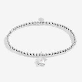 Joma Jewellery Kids' Confetti A Little 'Super Star' Bracelet In Silver Plating