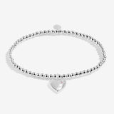 Joma Jewellery Kids' Confetti A Little 'Fabulous Daughter' Bracelet In Silver Plating