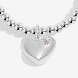 Joma Jewellery Kids' Confetti A Little 'Fabulous Daughter' Bracelet In Silver Plating