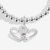 Joma Jewellery Kids' Confetti A Little 'Best Bestie' Bracelet In Silver Plating