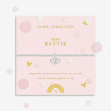 Joma Jewellery Kids' Confetti A Little 'Best Bestie' Bracelet In Silver Plating
