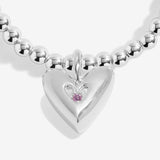 Joma Jewellery  Kids' Confetti A Little 'Super Sister' Bracelet In Silver Plating