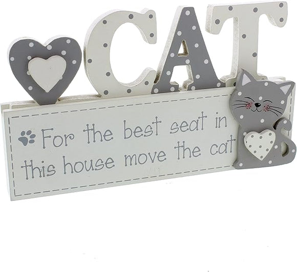 Cat Wall Plaque Best Seat in This House