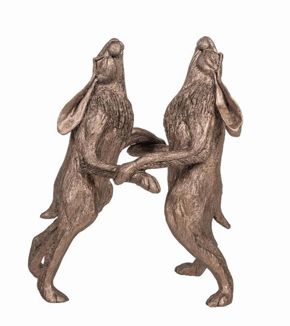 Frith Sculptures Dancing Hares Sculpture by Harriet Dunn