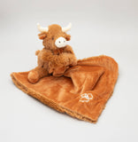 Jomanda Horny Highland Cow Baby Soft Toy Soother Comforter 29cm