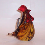 Juliana Solid Glass Cockerel Rooster  Paperweight