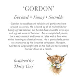 Wrendale ''Gordon' Highland Cow Plush soft toy Medium