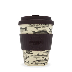 Ecoffee Cup: Fisherman design Cup 12oz