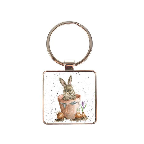 Wrendale 'The Flower Pot'  Keyring