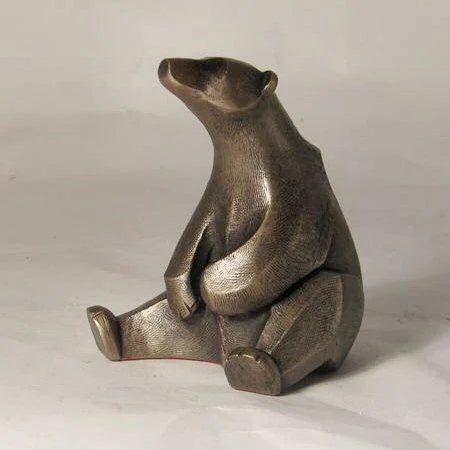 Frith Sculpture Polar Bear Cub by Adrian Tinsley in cold cast bronze -AT002