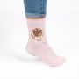 Wrendale Grinny Pig Guinea Pig Socks Pink