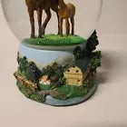 Mother and Baby Horse Water Globe plays Born Free by Twinkle