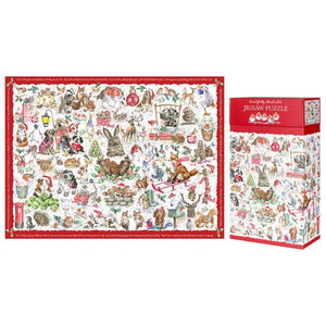 Wrendale 'The Country Set Christmas' 1000 Piece Jigsaw Puzzle